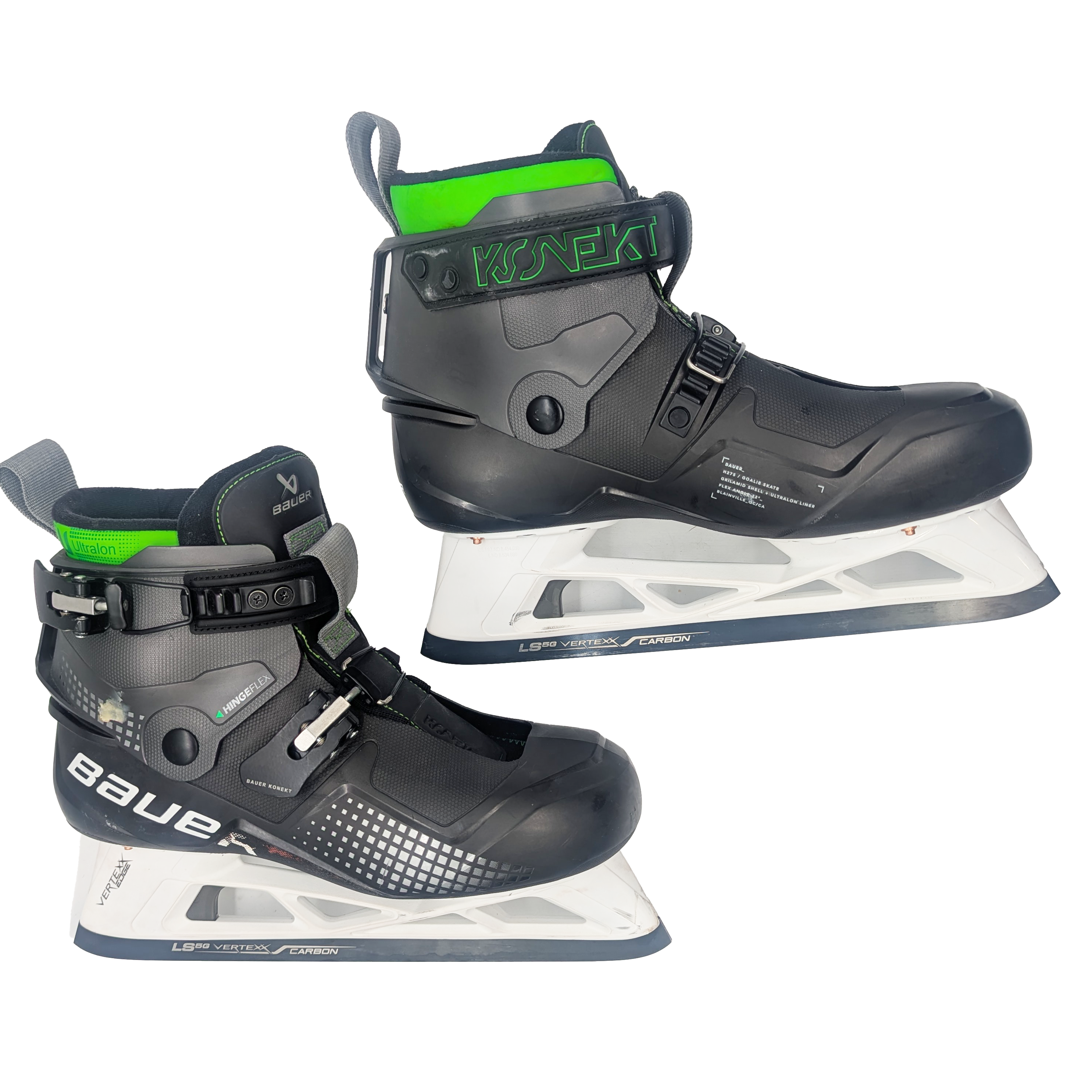Bauer Konekt - Patins de gardien de but Pro Stock d'occasion AHL - Taille 10